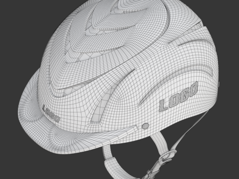 Riding Helmet 3D-Modell