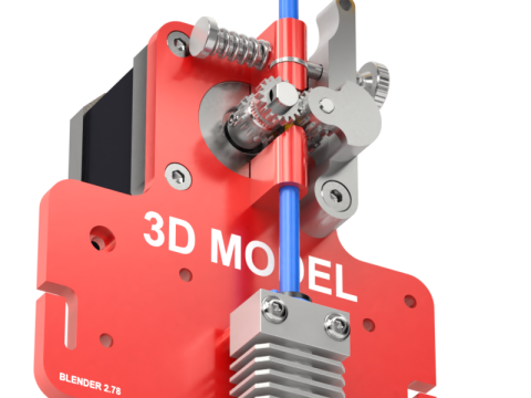 Extruder for 3D printer 3D मॉडल