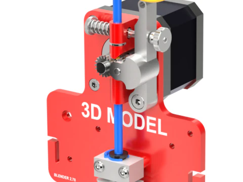 Estrusore per stampante 3D Modello 3D