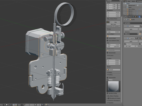 Extruder for 3D printer 3D Модель