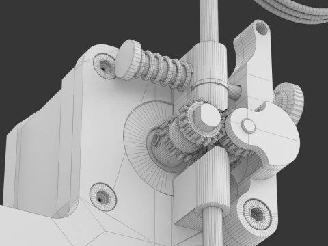 Estrusore per stampante 3D Modello 3D