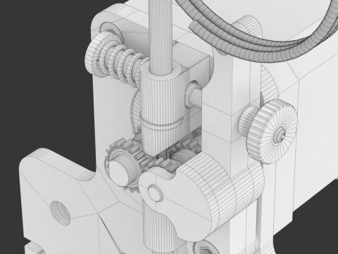 Estrusore per stampante 3D Modello 3D