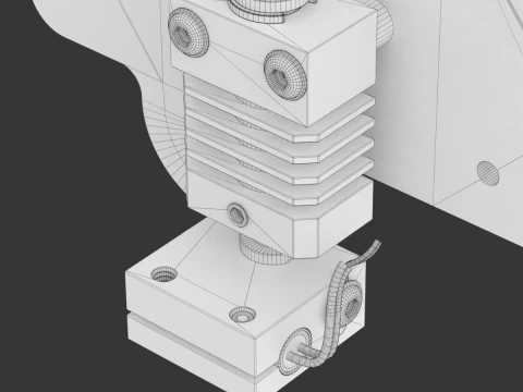 Estrusore per stampante 3D Modello 3D