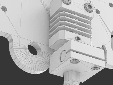 Estrusore per stampante 3D Modello 3D