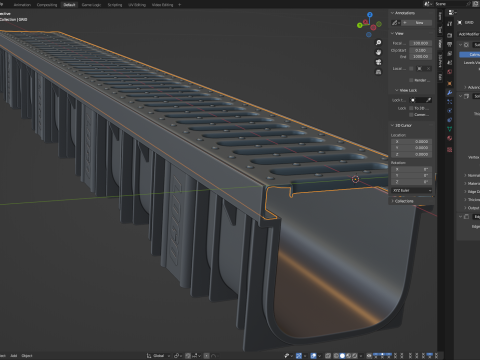 Drainage Channel Model 3D