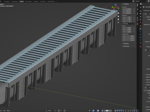 Drainage Channel Model 3D