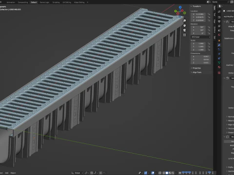Drainage Channel 3D Model
