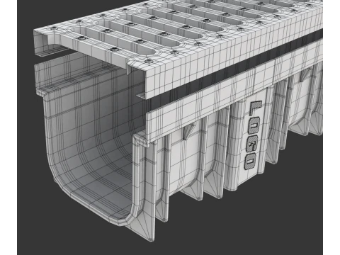 Drainage Channel 3D Model