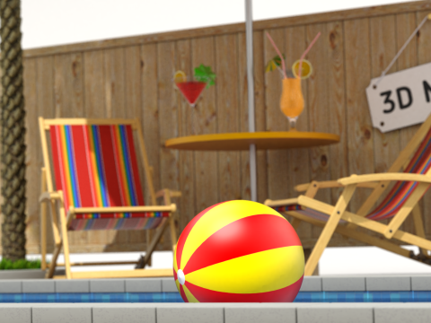 Pool Scene Modelo 3D