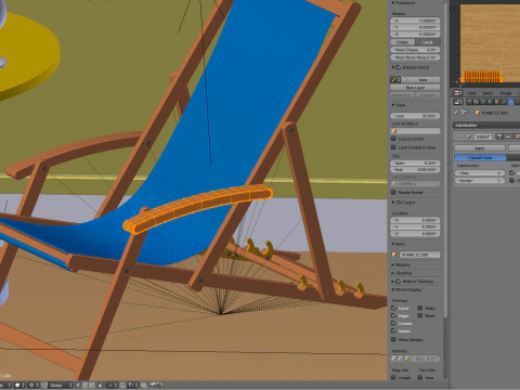 Сцена біля басейну 3D Модель