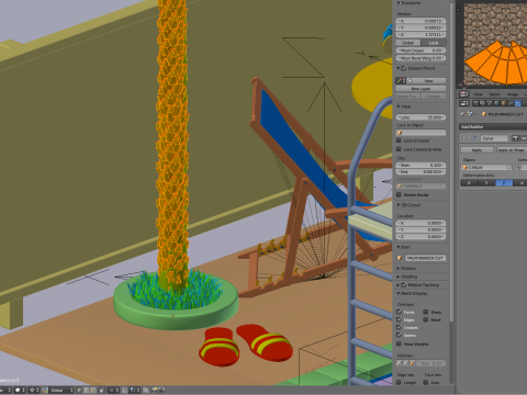 Pool Scene Modelo 3D