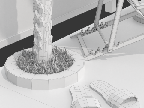 Pool Scene Modelo 3D
