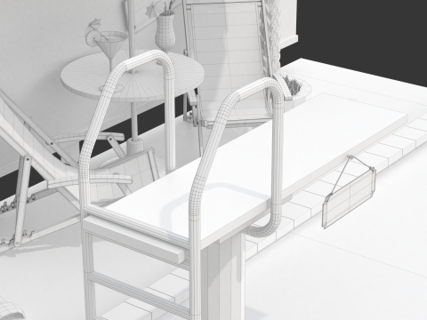 Pool Scene Modelo 3D