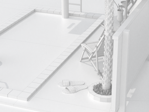Pool Scene Modelo 3D