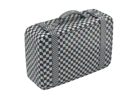 Leather Retro Suitcase 3D Model