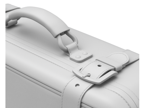 Leather Retro Suitcase 3D-Modell