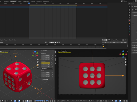 Dice Animation 3D-Modell