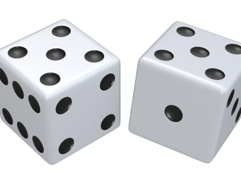 Dobbelstenen animatie 3D Model