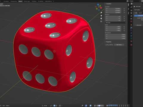 Dice Animation 3D 모델