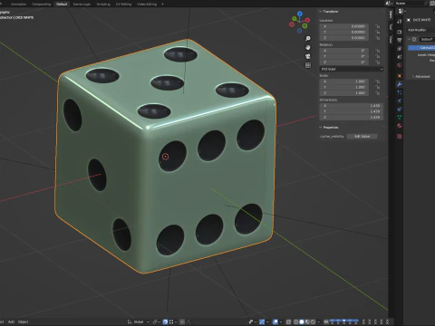 Dobbelstenen animatie 3D Model