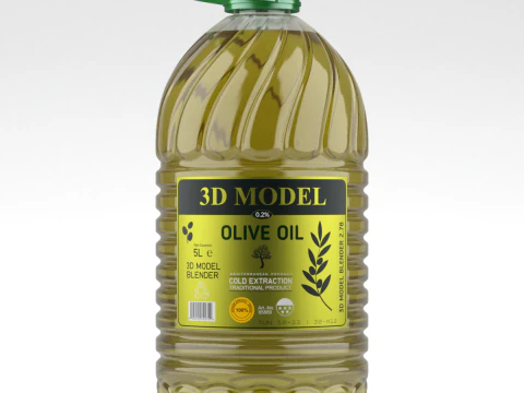 Bottiglia Di Olio D'oliva Modello 3D