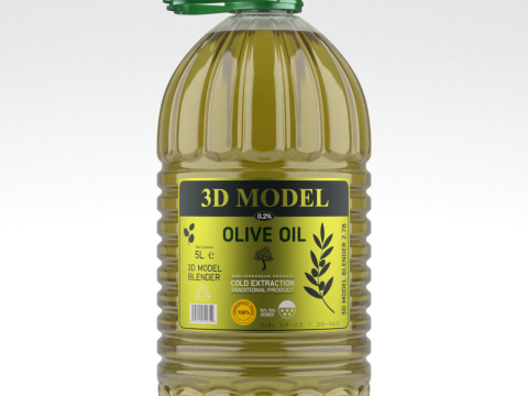 Olive Oil Bottle 3Dモデル