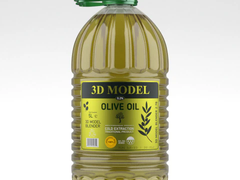 Bottiglia Di Olio D'oliva Modello 3D