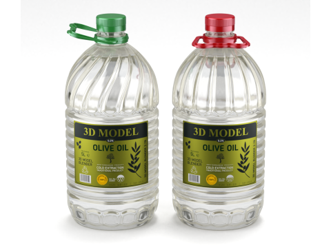 Olive Oil Bottle 3Dモデル