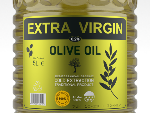 Olive Oil Bottle 3Dモデル