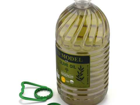 Bottiglia Di Olio D'oliva Modello 3D