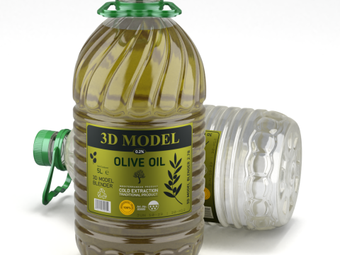 Olive Oil Bottle 3Dモデル