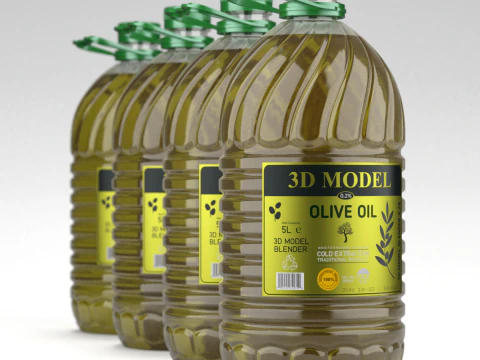 Bottiglia Di Olio D'oliva Modello 3D