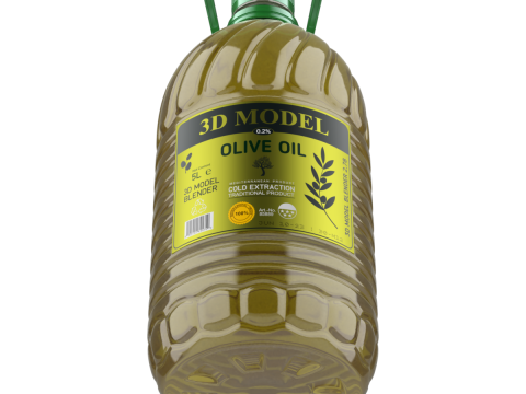 Olive Oil Bottle 3Dモデル