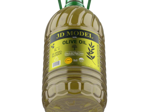 Bottiglia Di Olio D'oliva Modello 3D