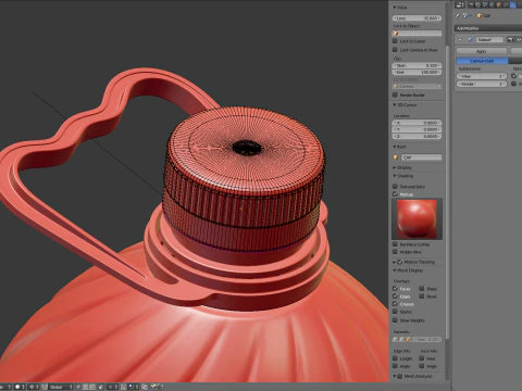 Bottiglia Di Olio D'oliva Modello 3D