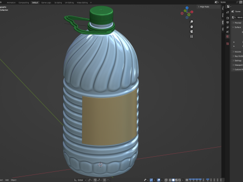 Olive Oil Bottle 3Dモデル