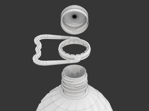 Olive Oil Bottle 3Dモデル