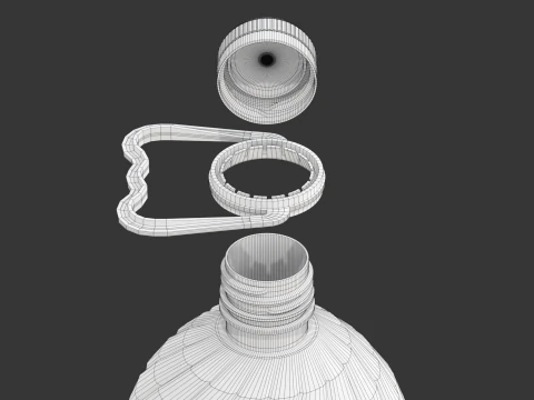 Bottiglia Di Olio D'oliva Modello 3D