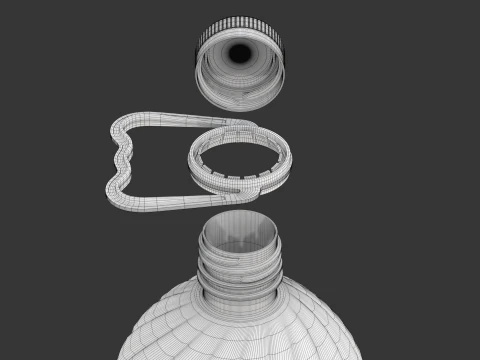 Bottiglia Di Olio D'oliva Modello 3D