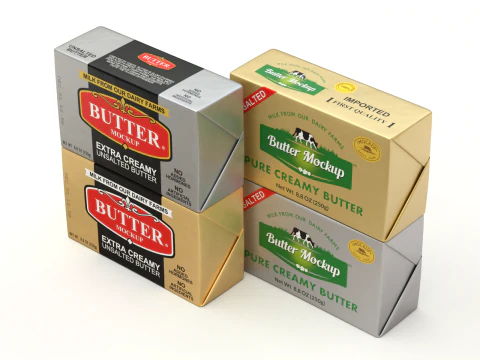 Butter pack 3D Model