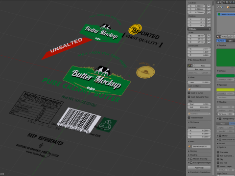 Butter pack 3Dモデル