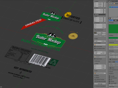 Butter pack 3D Model
