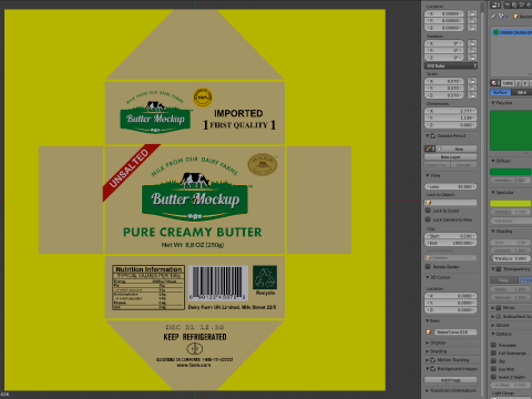 Butter pack 3Dモデル