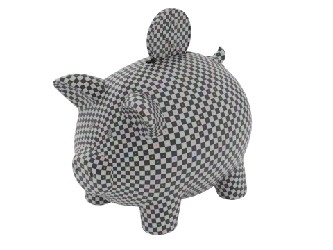 Piggy Bank With Gold Coin 3D Модель
