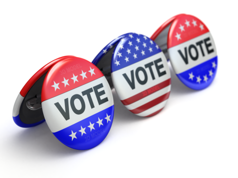 Vote Badge Model 3D