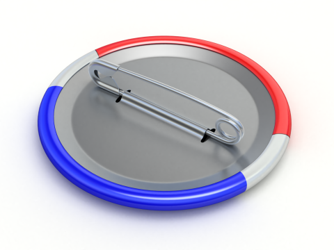Vote Badge Model 3D
