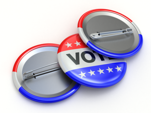 Vote Badge Model 3D