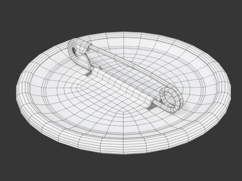Vote Badge Model 3D
