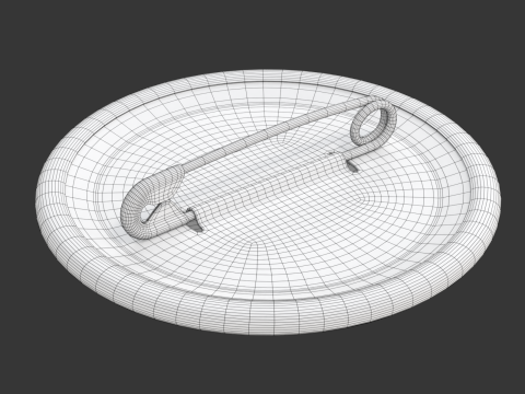 Vote Badge Model 3D
