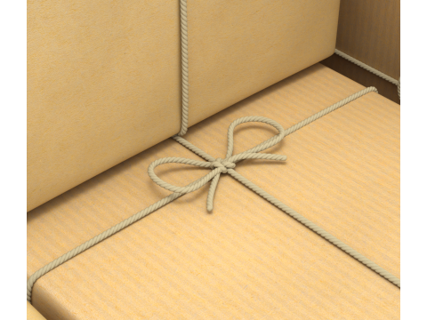 Warehouse Trolley With Wrapped Parcel 3D मॉडल